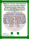 Marine Commendation Medal18 February 2007